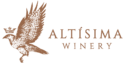 Logo of Altísima Winery featuring an illustration of an eagle with outstretched wings, accompanied by the text 'ALTÍSIMA WINERY' in an elegant font.